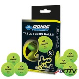 Ping-pong labda Donic Glow in the dark 6 db