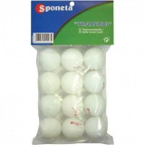 Pingponglabda szett, 12 db – fehér, 40 mm – Sponeta Practice Training
