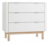 Pinio Miloo 3 fiókos fehér szekrény