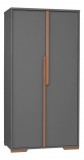 Pinio Snap Dark Grey 2 ajtós szekrény