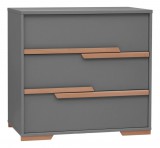 Pinio Snap Dark Grey 3 fiókos szekrény