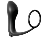 PipeDream Analfantasy - ujj anál vibrátor péniszgyűrűvel (fekete)