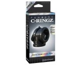 PipeDream Fantasy Rock Hard - péniszgyűrű és herenyújtó-gyűrű (fekete)