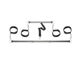 PipeDream Fetish Spread’em Bar - terpesztő rúd bilinccsel (ezüst)