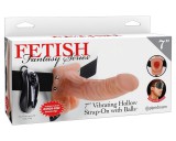 PipeDream Fetish Strap-on 7 - felcsatolható vibrátor (natúr)