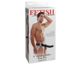 PipeDream Fetish Strap-On 8 - felcsatolható, üreges vibrátor (fekete)