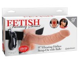 PipeDream Fetish Strap-on 9 - felcsatolható vibrátor (natúr)