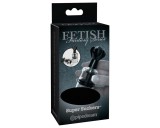 PipeDream Fetish Super Suckers - mellbimbó szívó pumpa (fekete-átlátszó)