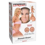 Pipedream Hannah Harper - életnagyságú guminő 3D arccal