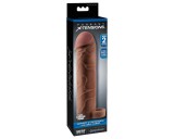 PipeDream X-TENSION Perfect 2 - heregyűrűs péniszköpeny (19cm) - sötét natúr