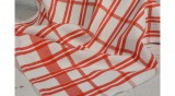 Piros  csíkos  konyharuha 45x64cm