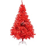 Piros műfenyő, 120cm 230ág