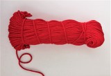Piros színű poliészter zsinór - madzag - 2 mm