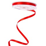 Piros színű szatén szalag 6mmX22,86m 6440