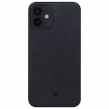 Pitaka Air Case Apple iPhone 12 tok fekete-szürke (KI1201MA) (Pitaka121043) - Telefontok