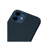 Pitaka Twill (KI1208) Apple iPhone 12 Mini  tok fekete-kék (121955) (Pitaka121955) - Telefontok