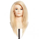Pivot Point Ingrid vállas szemléltetőfej humán hajjal, szőke 40 cm