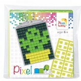 PIXELHOBBY Pixel kulcstartókészítő szett 1 kulcstartó alaplappal, 3 színnel, kaktusz