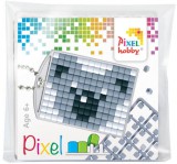 PIXELHOBBY Pixel kulcstartókészítő szett 1 kulcstartó alaplappal, 3 színnel, koala