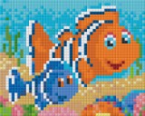 PIXELHOBBY Pixel szett 1 normál alaplappal, színekkel, bohóchalak (801368)