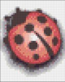 PIXELHOBBY Pixel szett 1 normál alaplappal, színekkel, katica (801033)