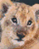 PIXELHOBBY Pixel szett 1 normál alaplappal, színekkel, oroszlán (801323)