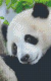 PIXELHOBBY Pixel szett 2 normál alaplappal, színekkel, panda (802100)