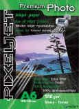 Pixeljet Tintasugaras fotópapír Premium Photo, fényes,, 180g, A6 105x148 mm, 80 lap