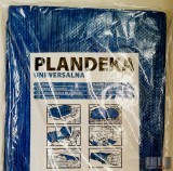 Pladenka Professzionális, vízálló kék színű 10 x 12 méteres takaróponyva (50 gramm/négyzetméter)