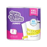 Planatline VIOLETA háztartási papírtörlő JUMBO XXL prémium, 3 rétegű, 2 tekercs