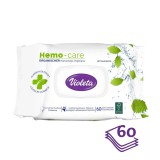 Planatline Violeta Nedves törlőkendő 60db HemoCare