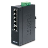 Planet ISW-501T IP30 10/100Mbps 5 portos switch (ISW-501T) - Ethernet Switch