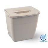 Planet Koala szemetes, fedővel 6L (Hanging Bucket) mink (tejeskávé) színű