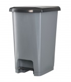 Planet Pedálos szemetes kuka SLIM, műanyag, ECO antracit, 40L