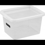 Plast team Iris Basic Box Műanyag Tárolódoboz tetővel 15L - Átlátszó (TEA000189)