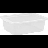 Plast team Iris Basic Box Műanyag Tárolódoboz tetővel 30L - Átlátszó (TEA000455)
