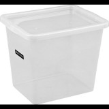 Plast team Iris Basic Box Műanyag Tárolódoboz tetővel 31L - Átlátszó (TEA000191)