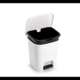 Plastic Forte Smart szemétgyűjtő, fehér, betéttel és pedállal, 7,5 l (135300111)