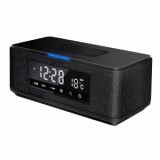 Platinet Bluetooth hangszóró ébresztőórával fekete (PMGQ15B)
