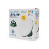 PLATINET napelemes kemping lámpa LED 3X2000 mAh 5,5H 13,5W
