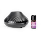PLATINET Párásító, aromadiffúzor 6,5W 130ml fekete + 10 ml levendula illóolaj
