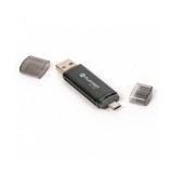 PLATINET Platinet Pendrive USB2.0 32GB Fekete (USB és micro USB csatlakozóval) AX-Depo (PMFA32B) - Pendrive
