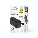 Platinet Power Bank 60000 mAh 20W PD Fekete