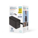 Platinet Power Bank 80000 mAh 20W PD Fekete