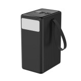 Platinet Power Bank 80000 mAh 65W LED világítással USB-C 1M Fekete