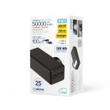 Platinet Power Bank PD 3.0 QC 3.0 LED kijelző [50000mAh] Fekete