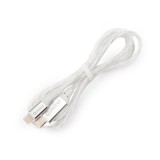 PLATINET PSCCL1L USB-C to Lightning 27W LED adat és gyorstöltő kábel fehér 1m