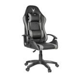 Platinet Varr Zolder Gaming szék, deréktámasztó párnával, kivehető nyakpárnával, fekete és szürke