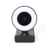 PLATINET webkamera, PCWC2KAF, 2K felbontás, autofókusz, beépített mikrofon zajszűrővel, LED videofény VLOG-hoz, streamer (PCWC2KAF) - Webkamera