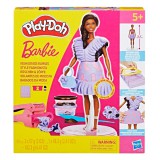 Play-Doh: Barbie Fashionista fodros ruhák gyurma szett babával - Hasbro